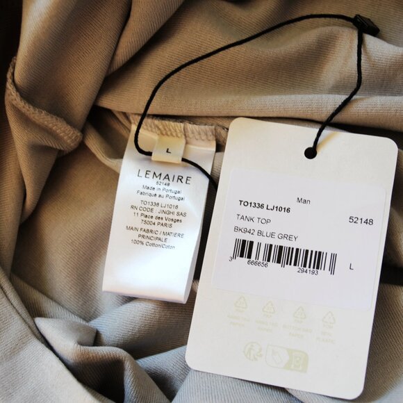BNWT SS25 LEMAIRE TANK TOP BLUE GREY S & L - Picture 10 of 12